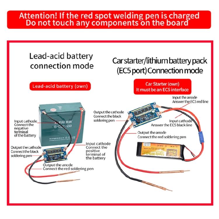 Punktschweißmaschinen-Steuerplatine Punktschweißgerät-Set für Nickelblech 18650 Lithium-Batterie Schweißen Elektronikreparatur