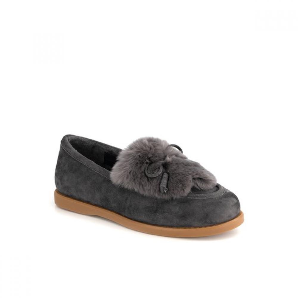 Soda Women Semi Casual Natural Rubber Fur Loafer Arf516 Da70 2cm 230