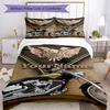 Motociclette Harley-Davidson Personalizza il tuo nome Set Biancheria da Letto Copripiumino Traspirante con Federe Decorazione per la Casa Regalo di Compleanno