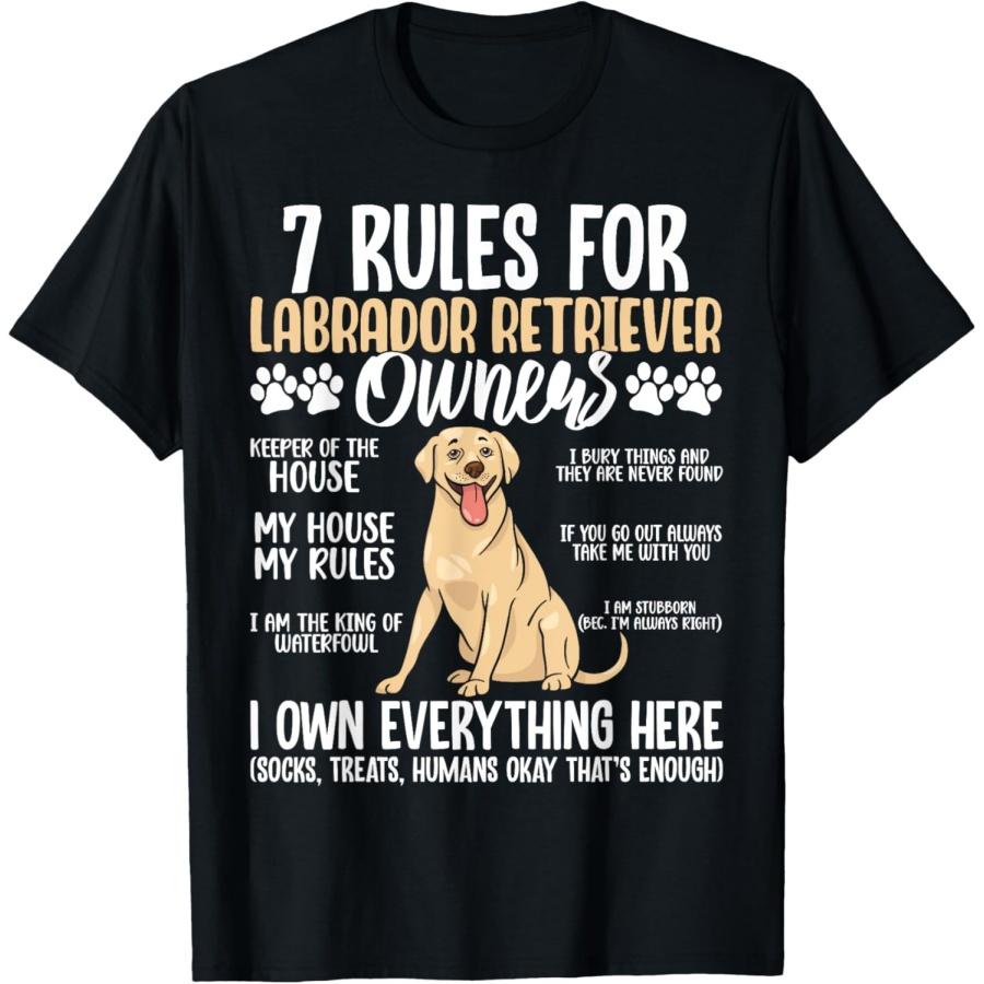 7 правил для владельцев лабрадоров-ретриверов футболка XXXXXL