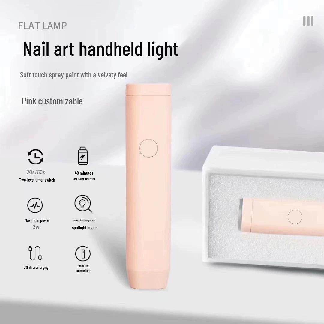 

Перезаряжаемая Портативная Лампа для Быстрой Сушки Ногтей: Бесплатная доставка розовый