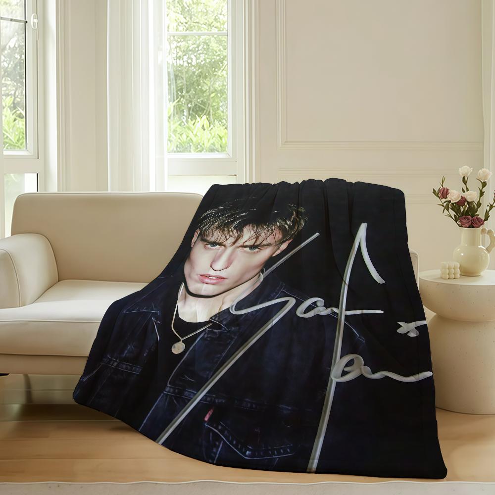 British singer Sam Fender Blanket For Sofa Office Bed Plane Travel Sleep Read Relax Camping Soft And Warm