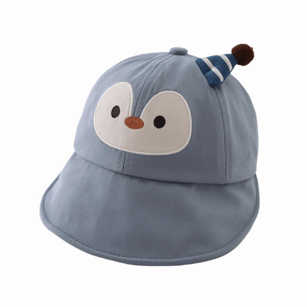 

Penguin Pattern Cute Baby Sun Hat Large Brim Sun Visor Hat Baby Baseball Cap Summer Season синій