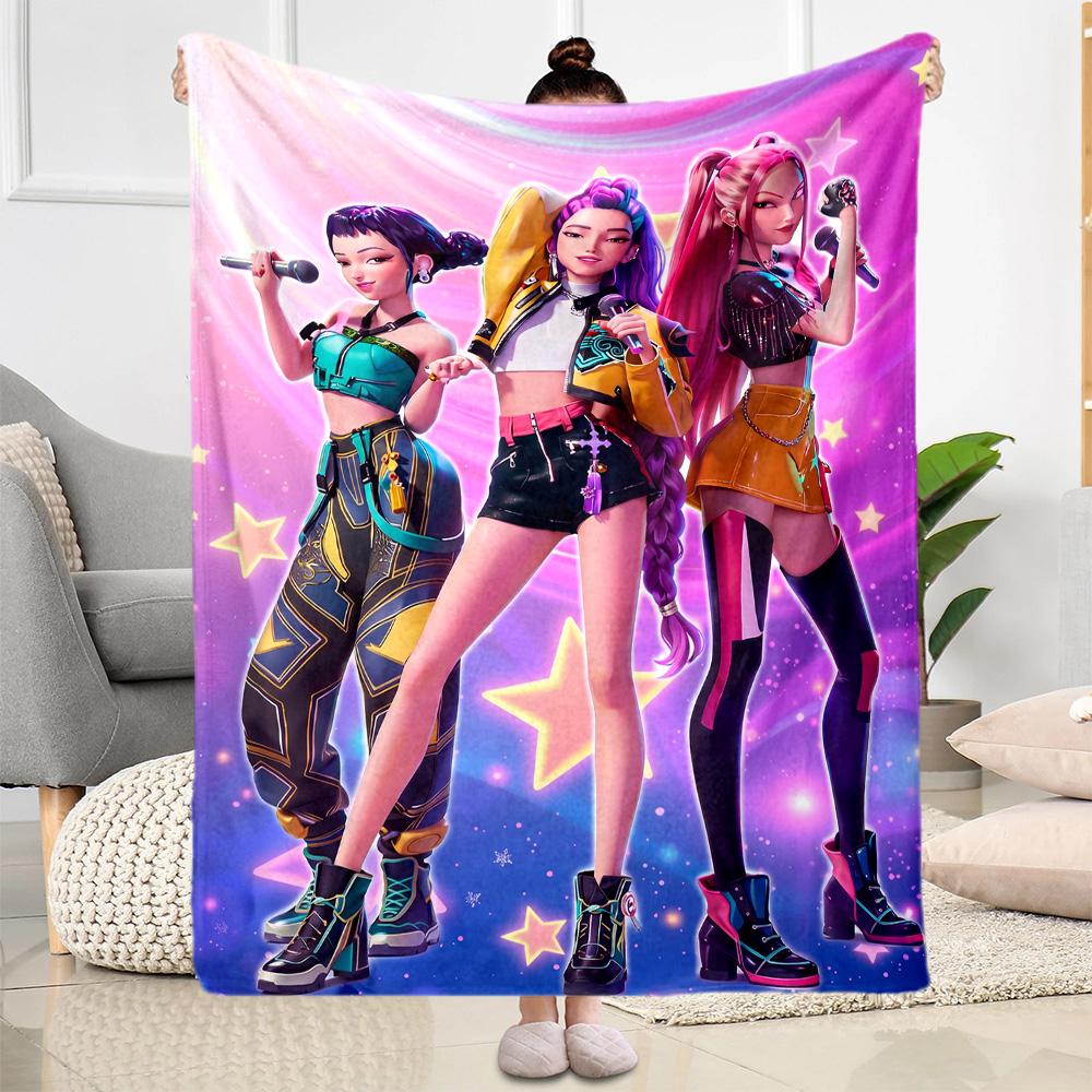 Dance Party Stars Blanket Comfortable Great for Chair Bed Couch Four Seasons Multipurpose Modern Style Best Holiday Gift for Friends Family