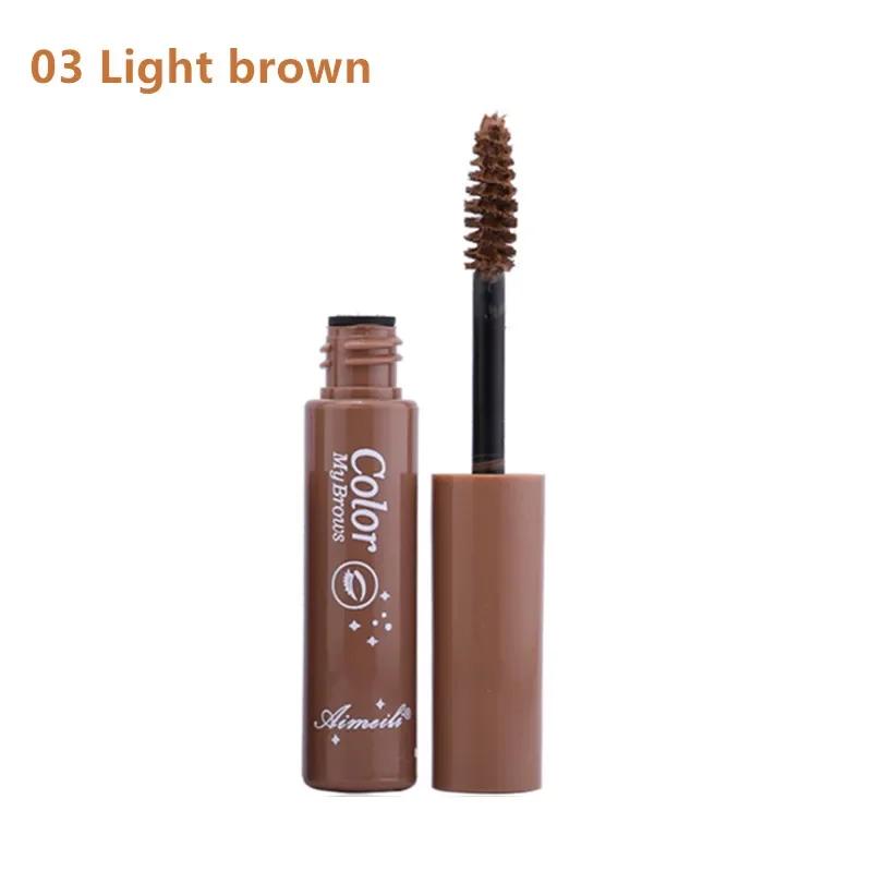 3 Colors Long Lasting Waterproof Eyebrow Mascara Cream Eye Brow Shadow Makeup Beauty Comstic Tools with Brush Dye Eyebrow Gel