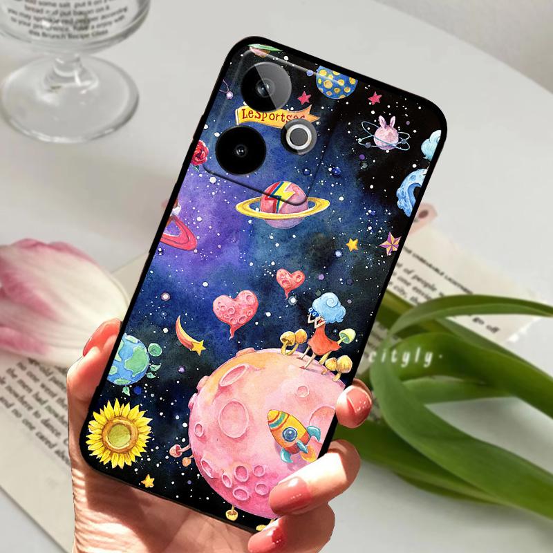 For Realme GT 7 7T Case Fashion Painting Soft Silicone Shell Protection Back Cover For Realme GT7 T Shockproof Funda Coque