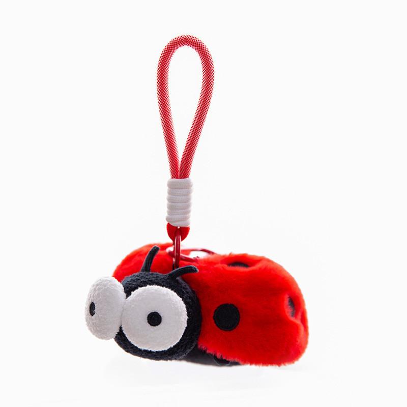 Cartoon Insect Plush Keychain Cute Toy For Students School Bag Decor