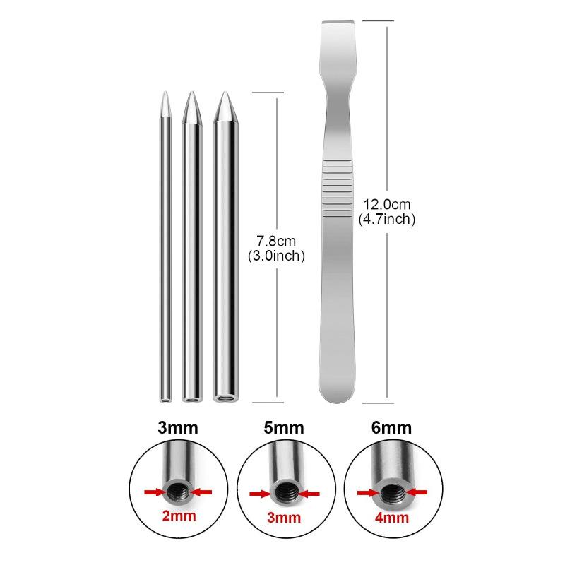 DIY Paracord Needle Set Parachute Bracelet Making Kit Stainless Steel Paracord Rope Flattener Knitting Stitching Tools