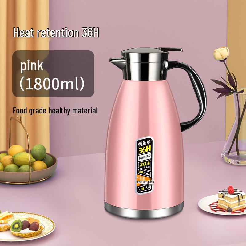 Stainless Steel Large Capacity Insulated Thermos Kettle for Stewing and Boiling Water