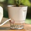 Flowerpot with Open Water Pour Port Easy Maintenance Self-Absorbing Double-Layer Water System Thickened Transparent Water Storage