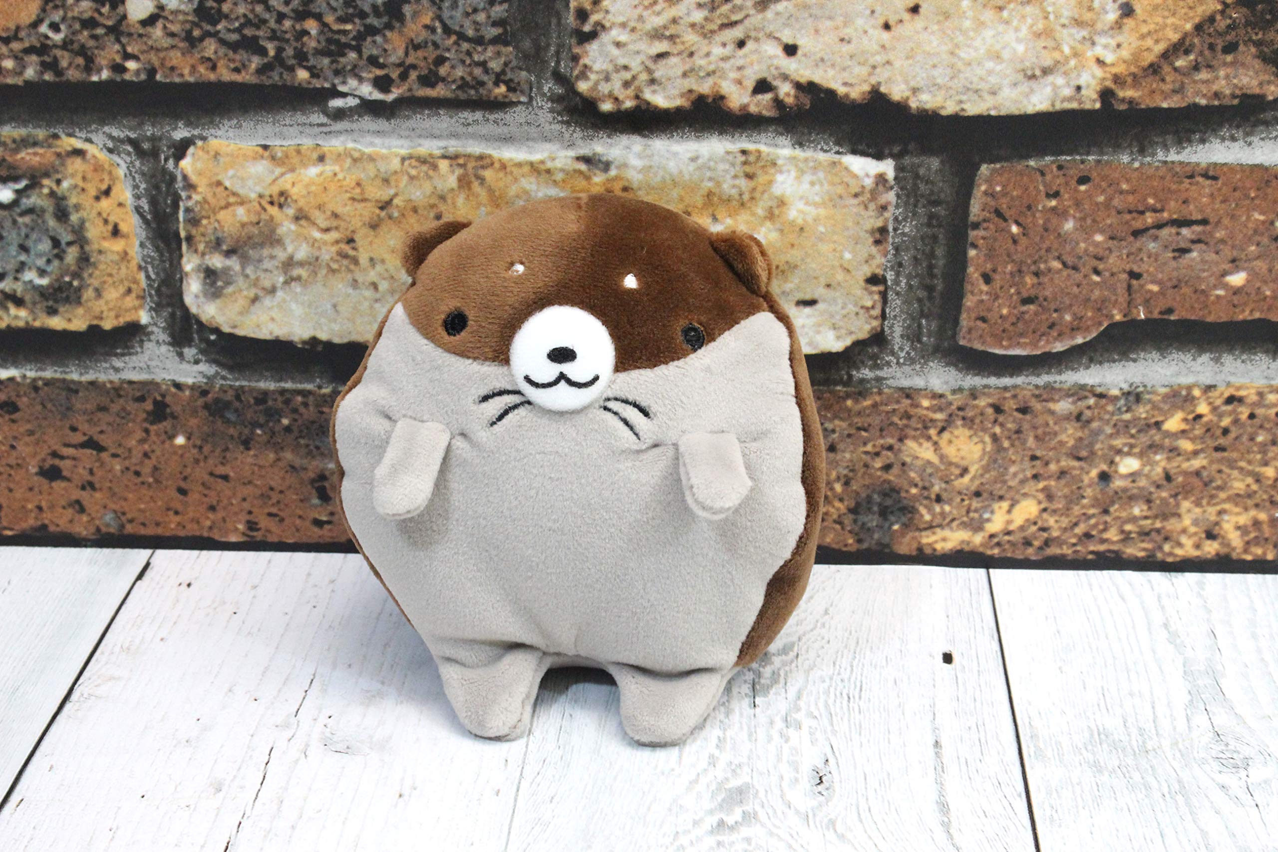 

Shinada Kawamo Dark Brown Plush 9 x 7 x 10 Animal Fumofumo-san Toy, cm, Merchandise, FMTN-0088KD