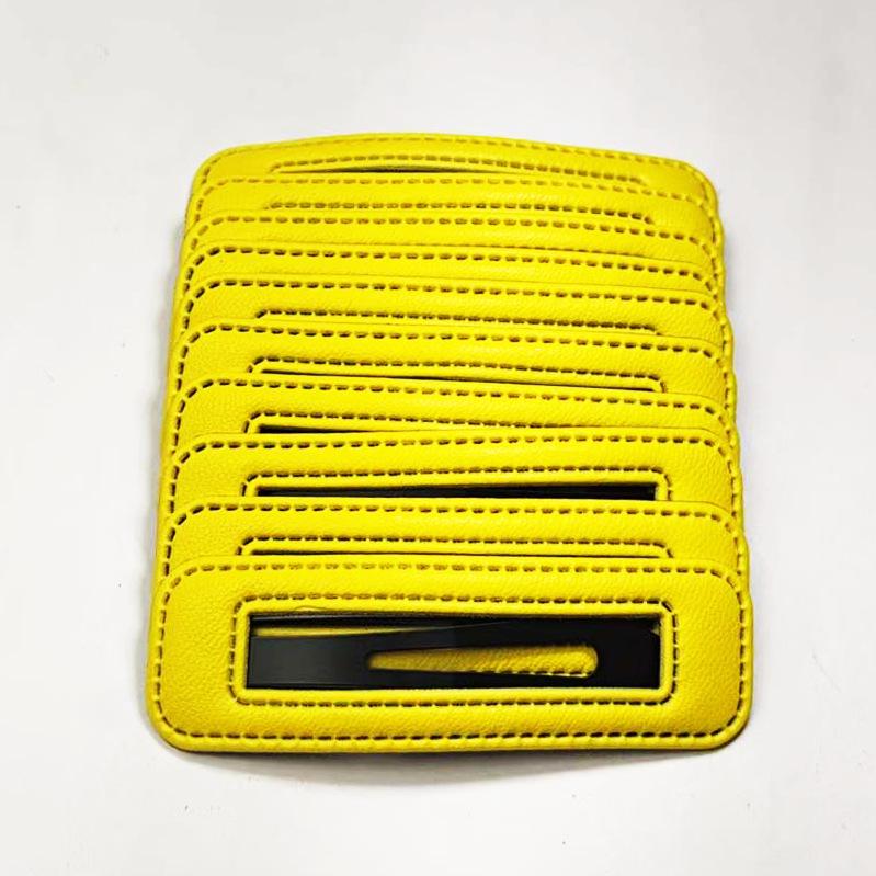 Square Leather Hairpin for Girls - Trendy Student Fashion Clip for Side Bangs and Back of Head