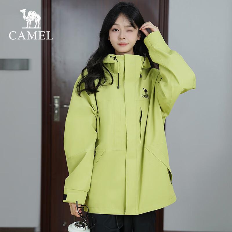 Camel Unisex 3-in-1 Fleece Lined Waterproof Windproof Jacket