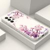 Falling Flowers Case For Samsung Galaxy A73 A53 A33 A23 A13 A72 A52 A52S A32 A22 A12 A71 A51 A31 A21S 4G 5G Cover