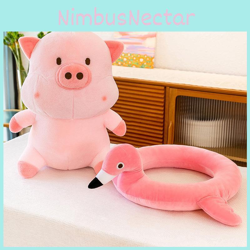 Adorable Cream Pig Plush Toy Soft Animal Doll For Kids And Decorative Pillow 35cm To 60cm Sizes