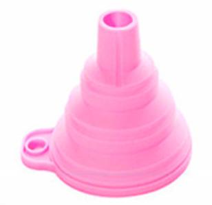 

5PCS Foldable Silicone Kitchen Storage Tool, Portable Telescopic Funnel, Easy To Pack Accessories For Easy Storage reusable, non розовый