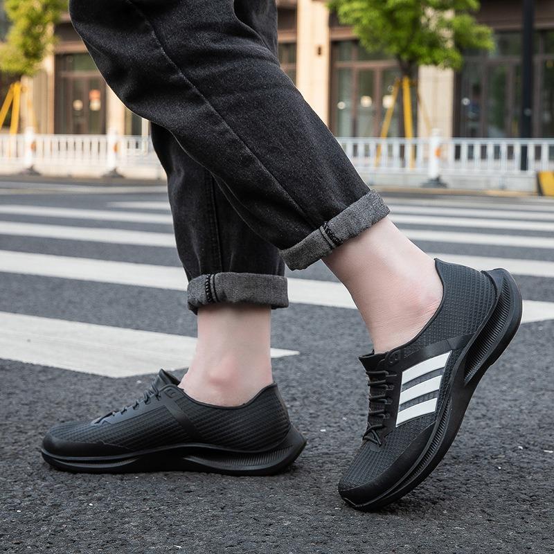 Couple low-top rain shoes men's outdoor waterproof shoes non-slip fashion women's rain boots kitchen work rubber shoes fishing