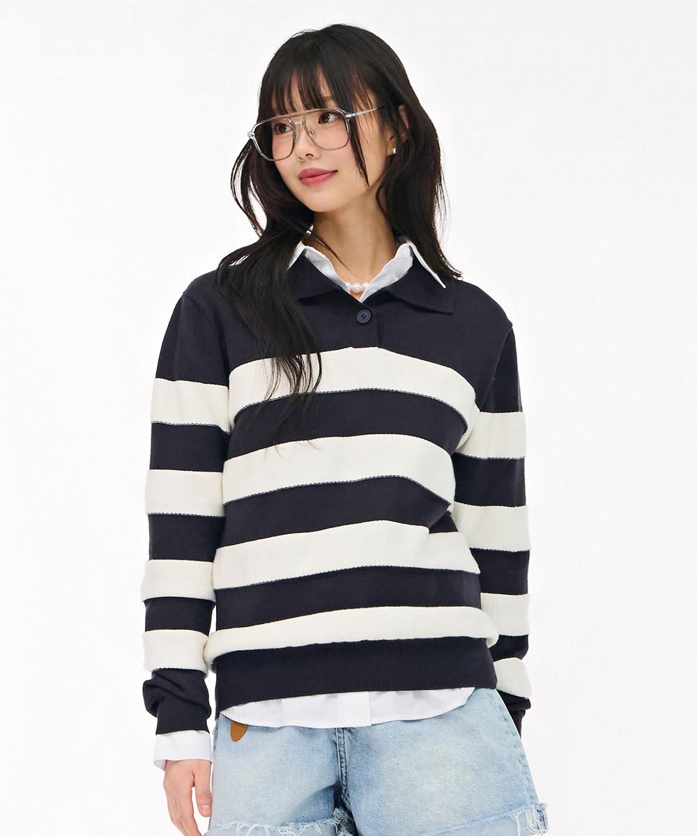 Chase Cult Women S Open Collar Sweater - Navy Navy/85