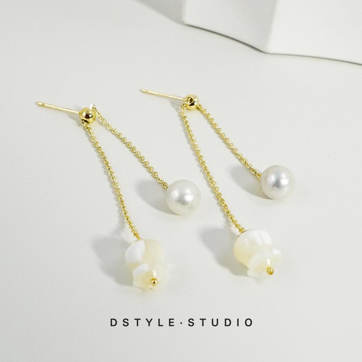 

Tassel Long Thread Earrings, Japanese & Korean Style, Elegant & Simple, Socialite Edition золотой