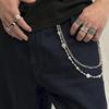Hip-Hop Imitation Pearl Beaded Trouser Chain, Fashionable Niche Chain Splicing Jeans Waist Chain Hanging Chain