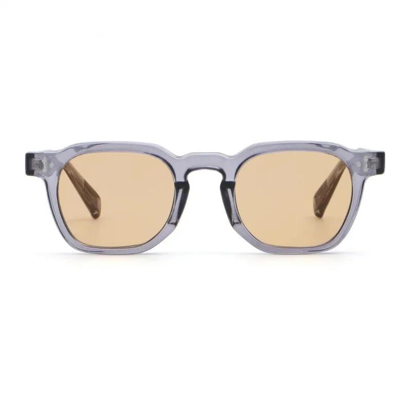 Fashionable Retro Glasses Korean Style Square Frame Sunglasses Unisex Street Snap New Arrival Male Model Sun Glasses Accessory