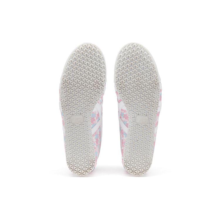 ONITSUKA TIGER Mexico 66 Fashion Print Leather Low-Top Casual City Commuting Running Shoes Unisex Sneakers White Pink Blue 1183B949-100
