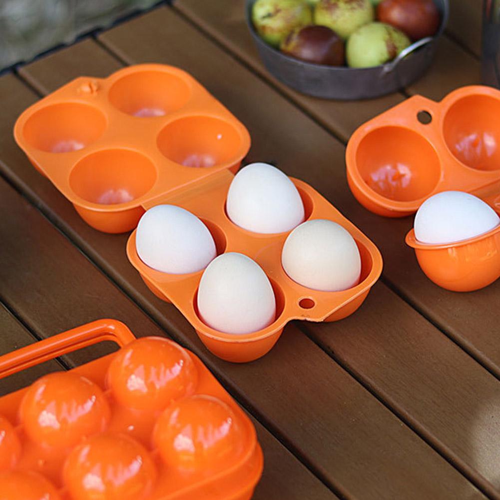 2/4/6 Grid Egg Storage Box Portable Egg Holder Container for Outdoor Camping Picnic Eggs Box Case Kitchen Organizer Case