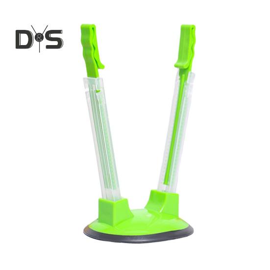 Регулируемая подставка для держателя пакетов Пластиковые полки для заморозки пакетов Расширяемый органайзер для заморозки для пакетного приготовления и планирования еды зелёный