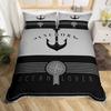 Nautical Bedding Set Full Size, Sailing Anchor Bed for Boys Teens,Ocea Comforter Cover Soft,Duvet Quilt Cover with 2 Pillowcases