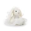 Jucărie de pluș Iepuraș Mireasă Caisă, Moale și Drăguță, Iepuraș Mireasă Pufoasă pentru Băieți și Fete, 22cm
