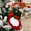 Cartoon Christmas Stocking Gift Bag Plush Candy Christmas Sock Santa Claus Elk Deer Christmas Stockings Christmas Accessories