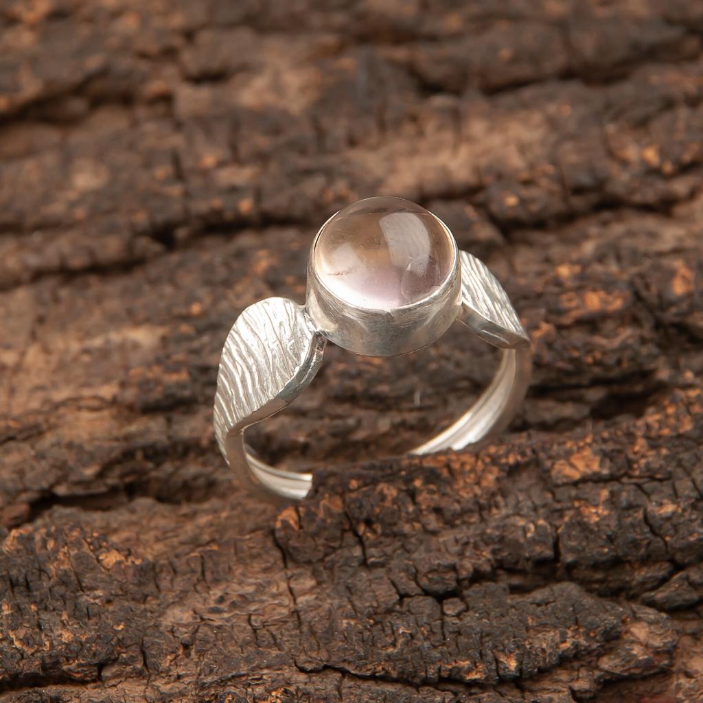 Natural Ametrine Gemstone Handmade 925 Sterling Silver Jewelry Statement Ring RR-1-21