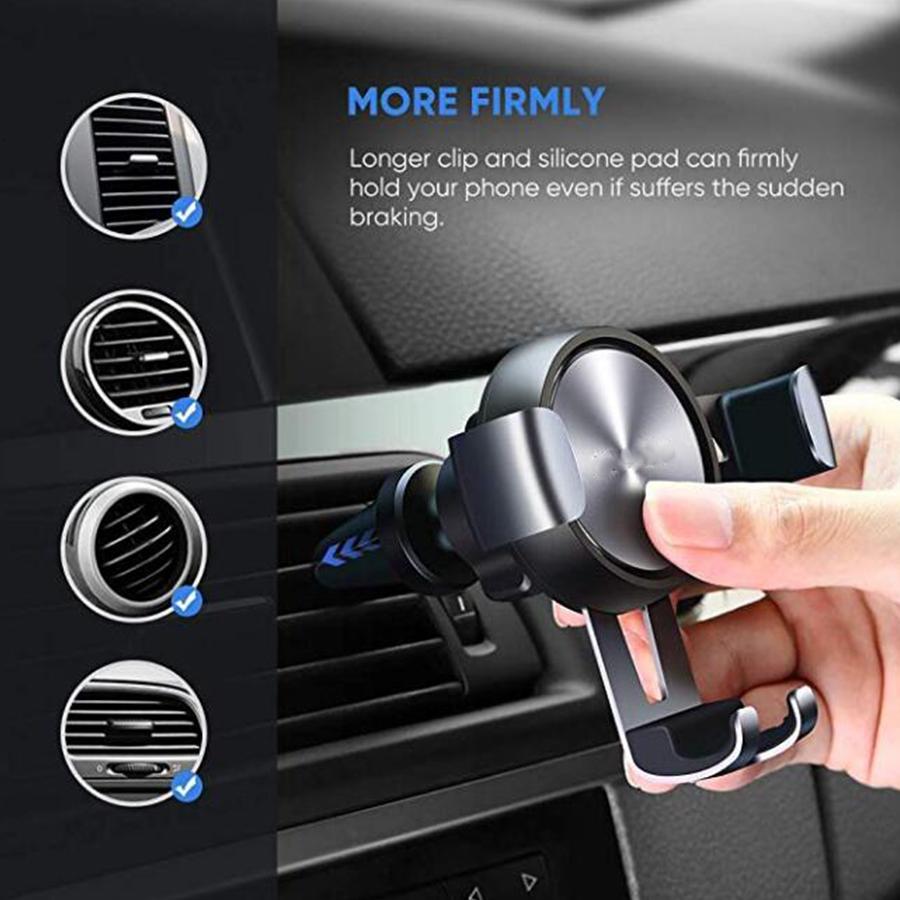 New Mobile Phone Gravity Bracket 360-degree Air Vent Mount Stand Phone Holder
