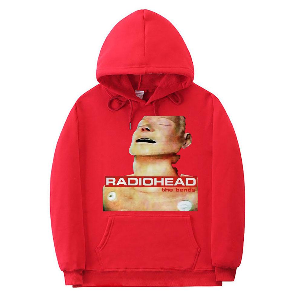 British Rock Band Clothes Radiohead The Bends Album Print Hoodie Unisex Women Vintage Hoodies Unisex Fleece Oversized Hood Sweatshirts