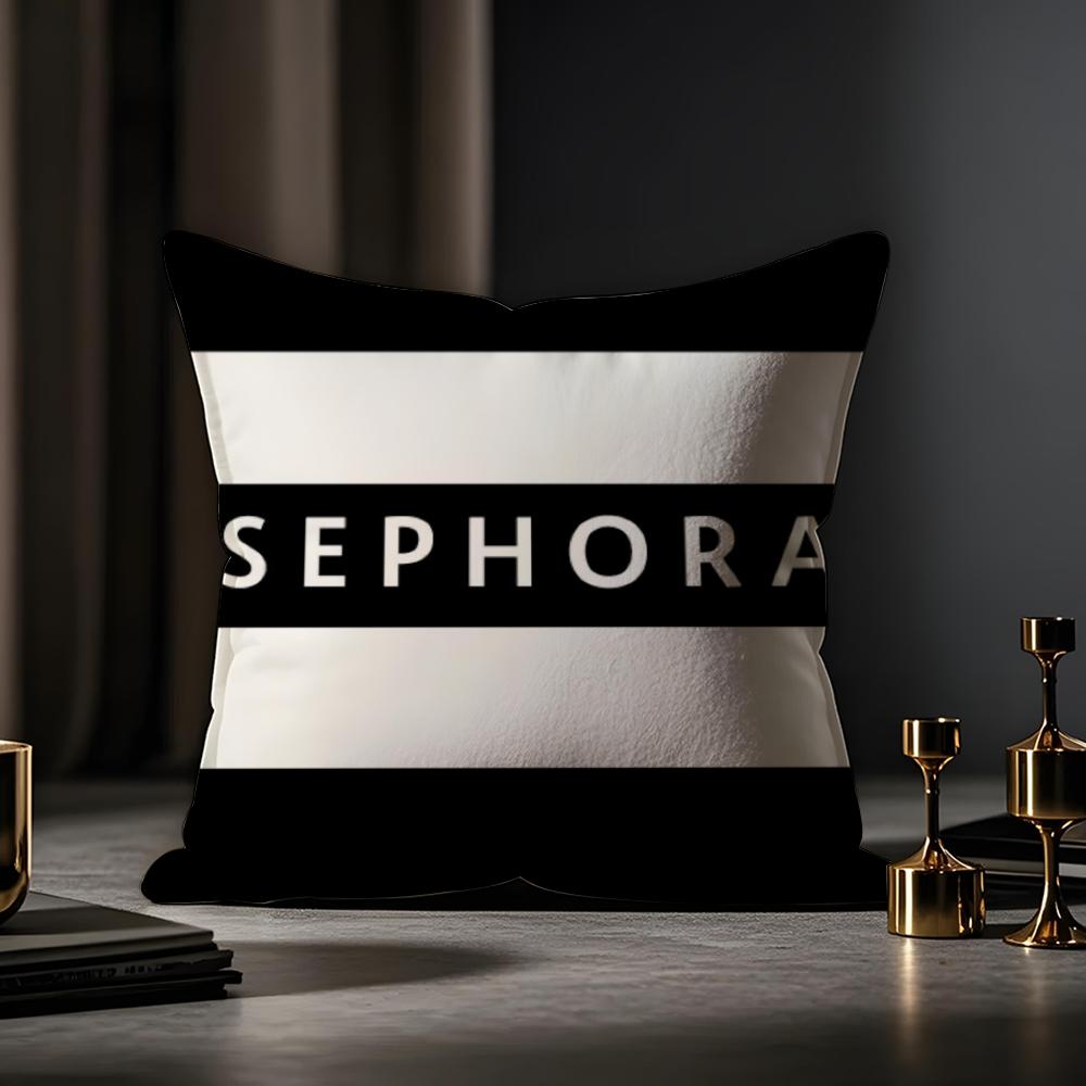 Sephora Cushion Cover Anti-dustmite Pillowcase Invisible Zipper Silky Short Plush Sofa Cushion Cover