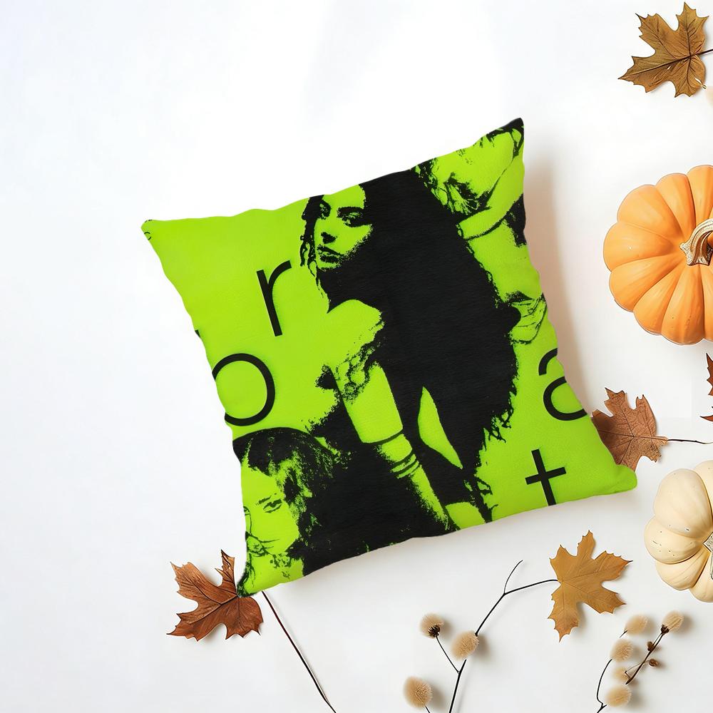 Singer Pop C-Charli X-Xcx Cushion Cover Washable Linen Pillowcase Soft For Daily Sofa Bed Home Room Decor