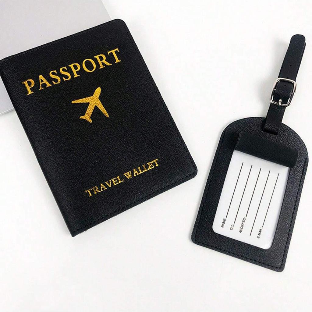 Essential travel passport set, travel accessories, passport wallet set, passport clip, travel storage wallet, card book