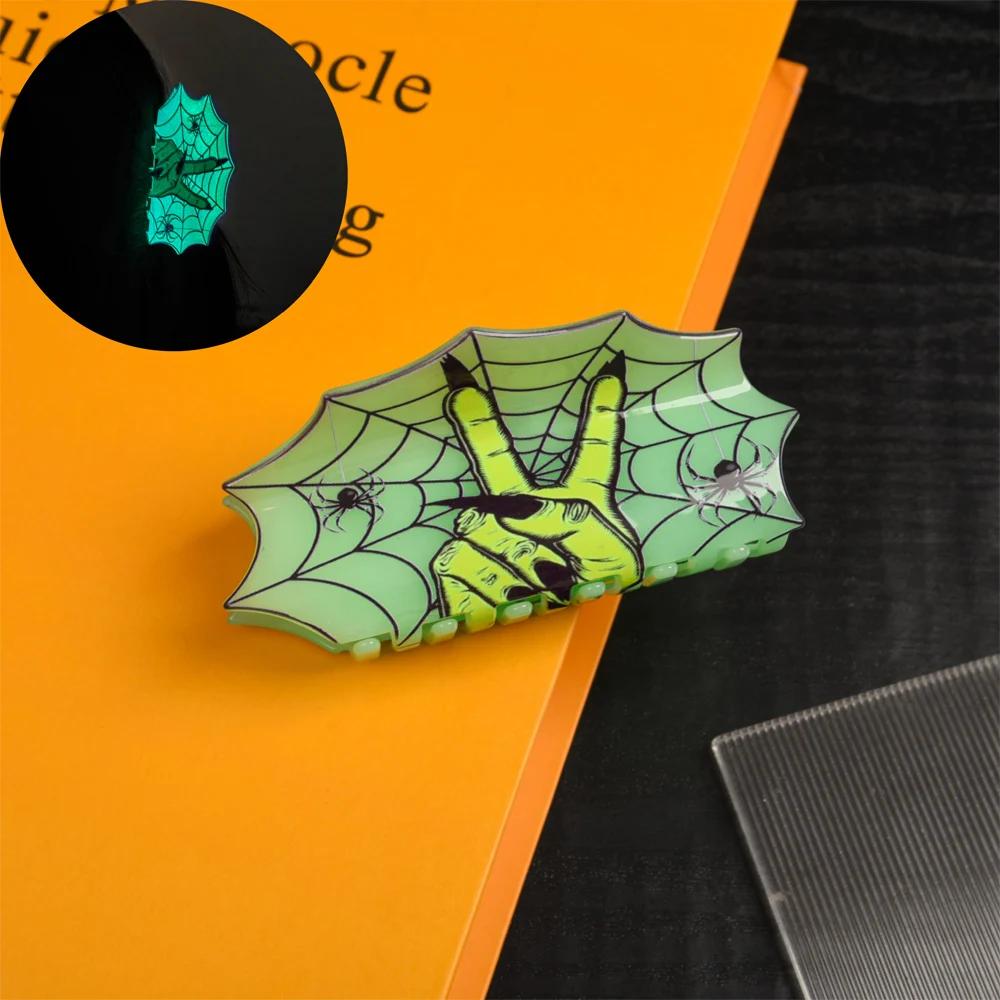 2025 NEW Horror Series Ghost Face Clown Hair Claw Halloween Acrylic Claw Clips INS Trendy Hair Clips for Women Hair Accessories