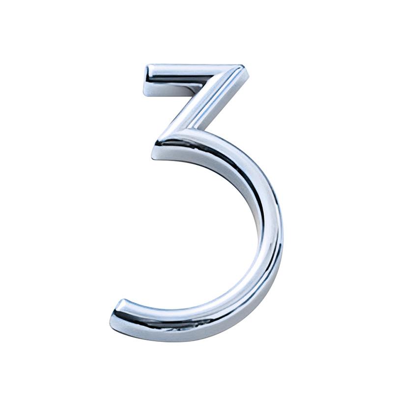 1PC 3D House Number Door Number Plate Door Plate ABS Resin Sticker Address Sign Home Decor