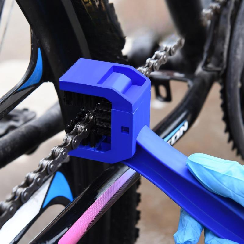 Universal Motorcycle Chain Brush Bike Chain Cleaner Tool Cleaning Brush for Bicycle Chains