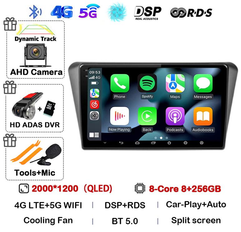 Android 14 Auto Carplay WIFI+4G For Peugeot 408 2014 2015 2016 2017 2018 GPS Car Radio Multimedia Video Player Stereo 360 Camera