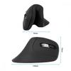 Wireless Vertical DPI USB Compatible with Mouse, 2.4GHz, Ergonomic, Three-Level Adjustment, Type-C Rechargeable, U-Shaped, Forward/Back Buttons,