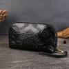 Embroidered Phone Case with Embossed Pattern Handbag for Ladies, Genuine Leather Zero Wallet Bag