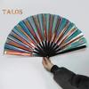 Folding Fan Brilliant Color Outfit Accessories Decorative Simple 13 Inch Festival Halloween Folding Fan Home Decoration