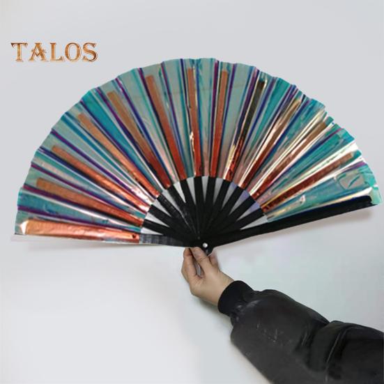 Folding Fan Brilliant Color Outfit Accessories Decorative Simple 13 Inch Festival Halloween Folding Fan Home Decoration