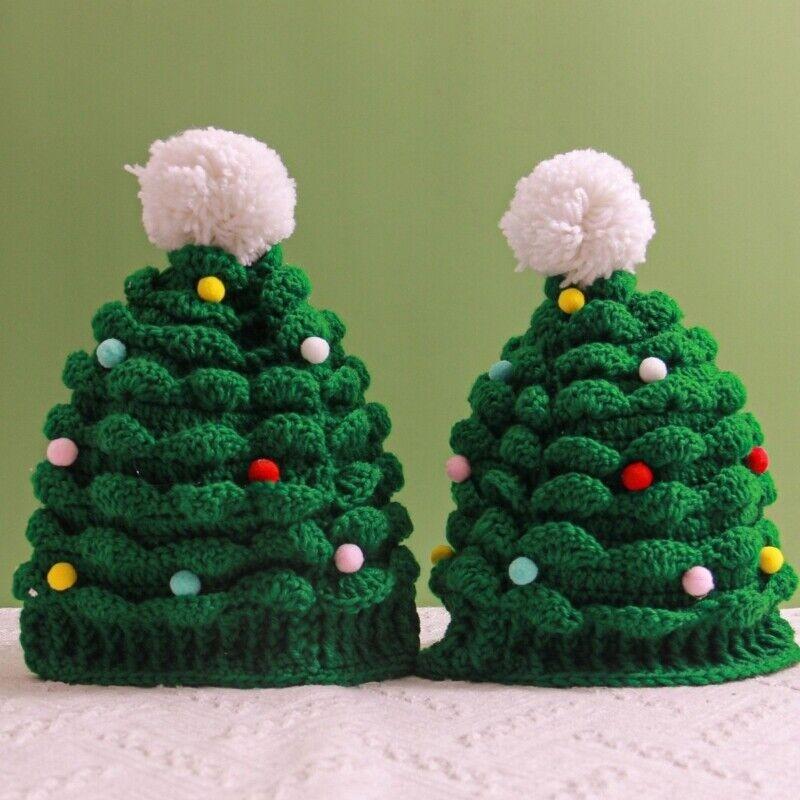 Knitted Winter Christmas Christmas Tree Hat Winter Keeping Warm Xmas Supplies