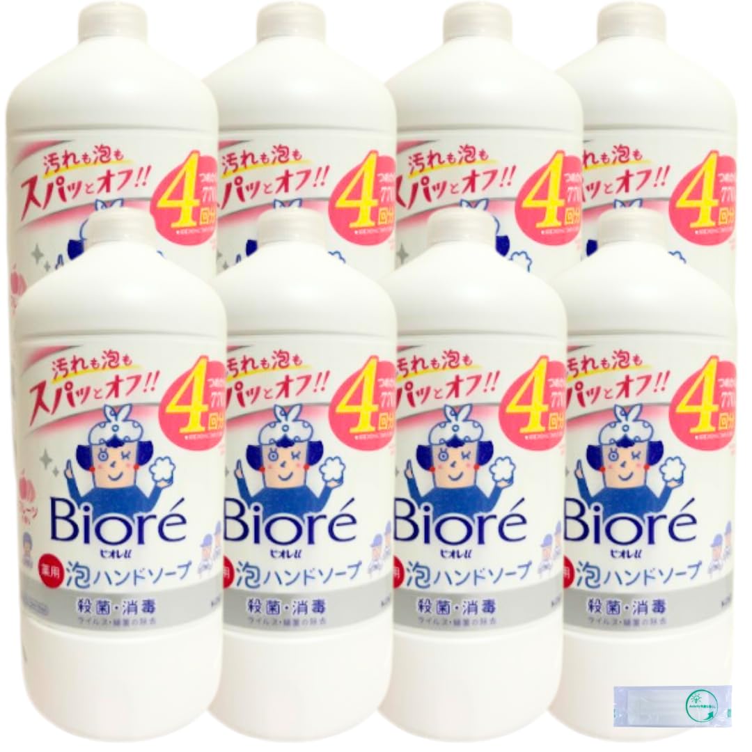 

Biore u Пенное мыло для рук Рефил 770мл x Набор из 8 бутылок Фруктовый аромат [Официальная акция]