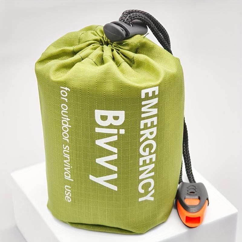2 Stück Notfall-Schlafsack | Tragbar, Leicht, Thermoisolierend, zum Campen, Wandern, für Outdoor-Aktivitäten, PE-Gewebe, Rechteckige Form