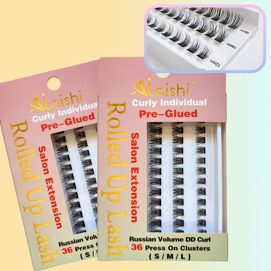 

Glue-Free Self-Adhesive False Eyelashes - Style 06 Flat segmented 06