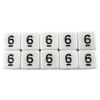 Polyhedral Dice 10pcs 6 Sided Dice Digital Dice for DND Role Playing Game Board Game Accessories